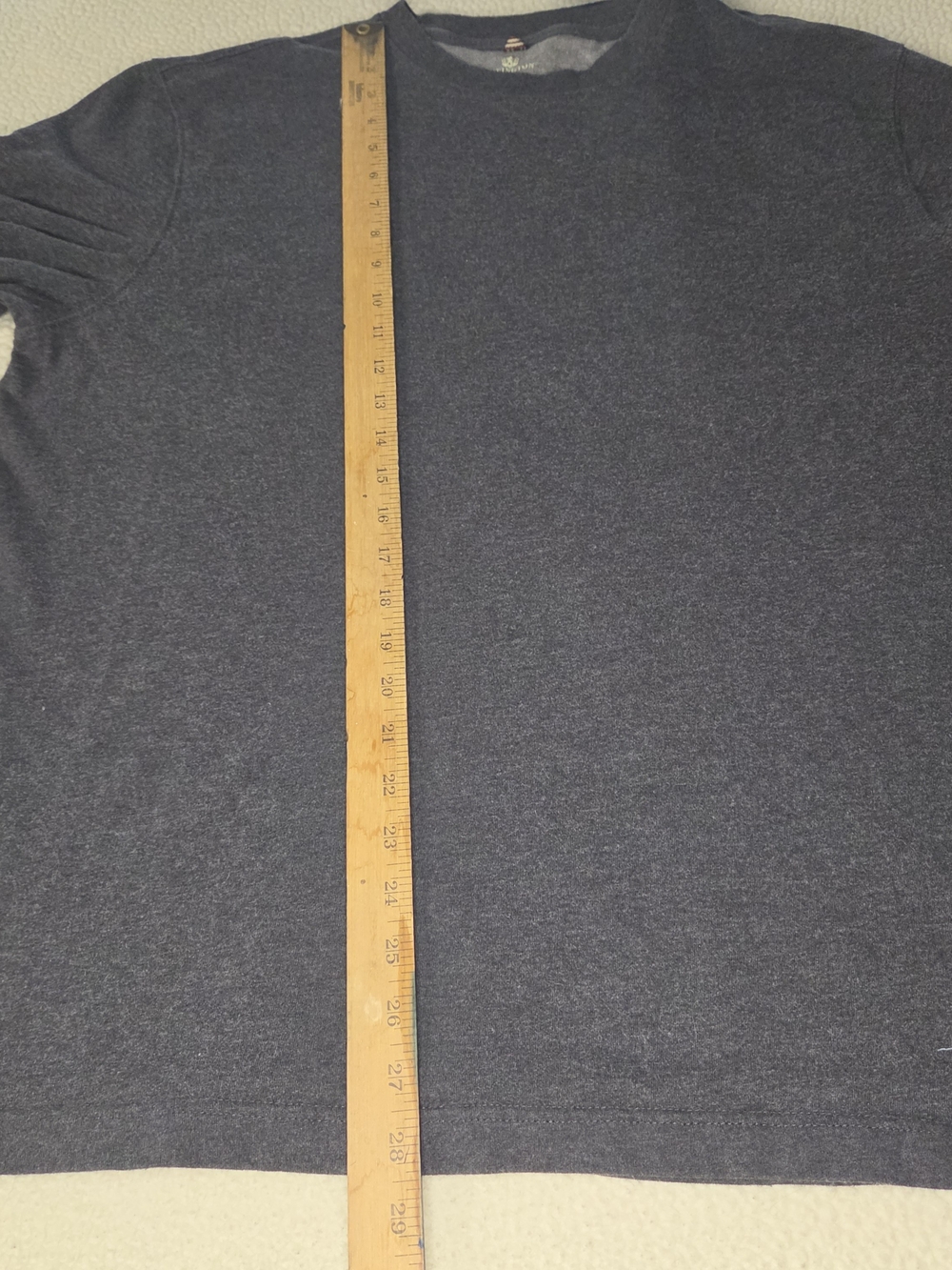 Covington Men's Crewneck Long-Sleeve Shirt - Dark Gray Size XL - Picture 4 of 6